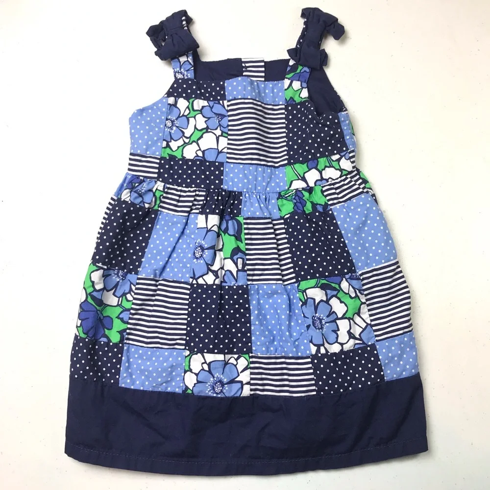COPY - Gymboree patchwork cotton summer spring dress 6-12